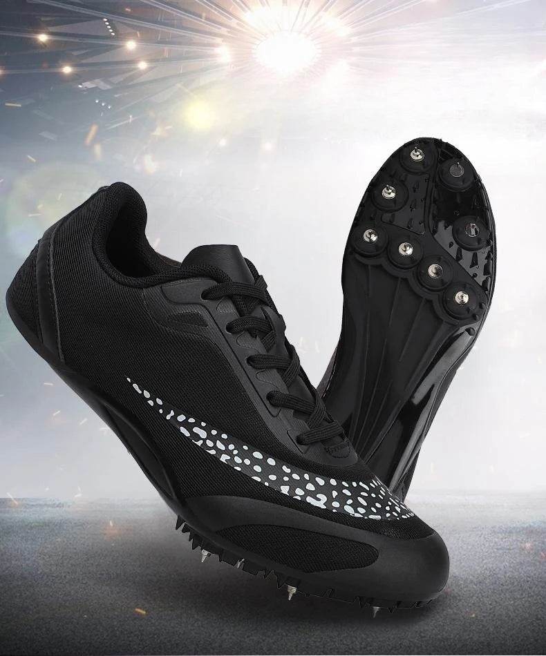 Men Track Spike Field Shoes Running Lace-up Soft Lightweight Racing Match Professional Jumping Footwears Training Sneakers Jump - KICKSTART