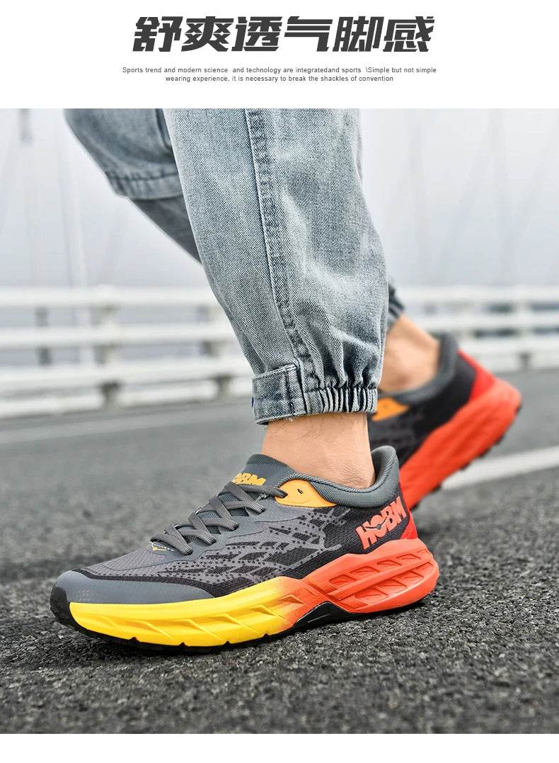 Sports Running Shoes Men Casual Marathon AirCushion Breathable Ultralight Women's Comfort Athletic Nonskid Sneakers Tenis Hiking - KICKSTART