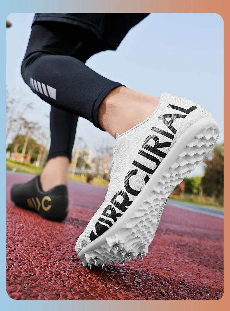 Professional Track and Field Shoes for Men and Women, Racing Running Sneakers, Spikes Runner Athlete, Sprint Shoes - KICKSTART