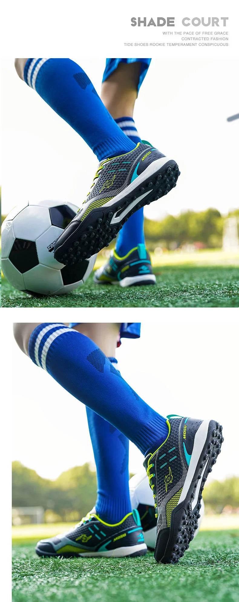 Professional Men Soccer Training Sneakers Teenage School Students Football Practice Shoes Non-slip Turf Grass Athletic Trainers - KICKSTART