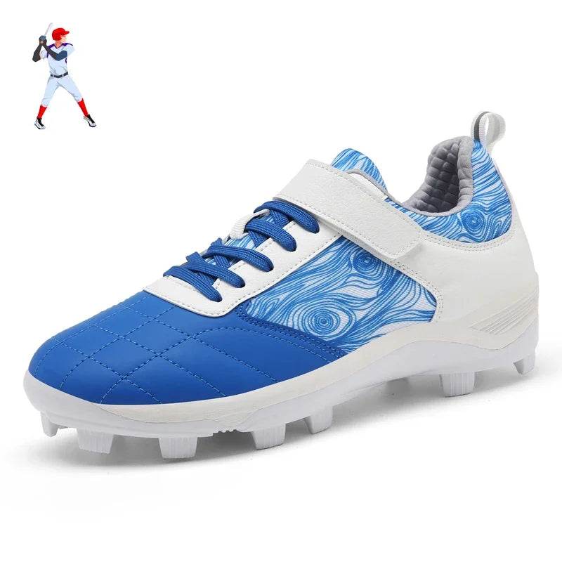 Professional Men's Baseball Shoes Training Long Spikes Softball Shoes Cleats and Turf Practice Shoes Beginners Baseball Sneakers - KICKSTART