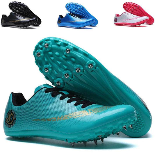 Men Women Track Field Sport Shoes Spikes Shoes Athlete Running Jumping Soft Tracking Footwear Mens Spike Sneakers Plus Size35-45 - KICKSTART