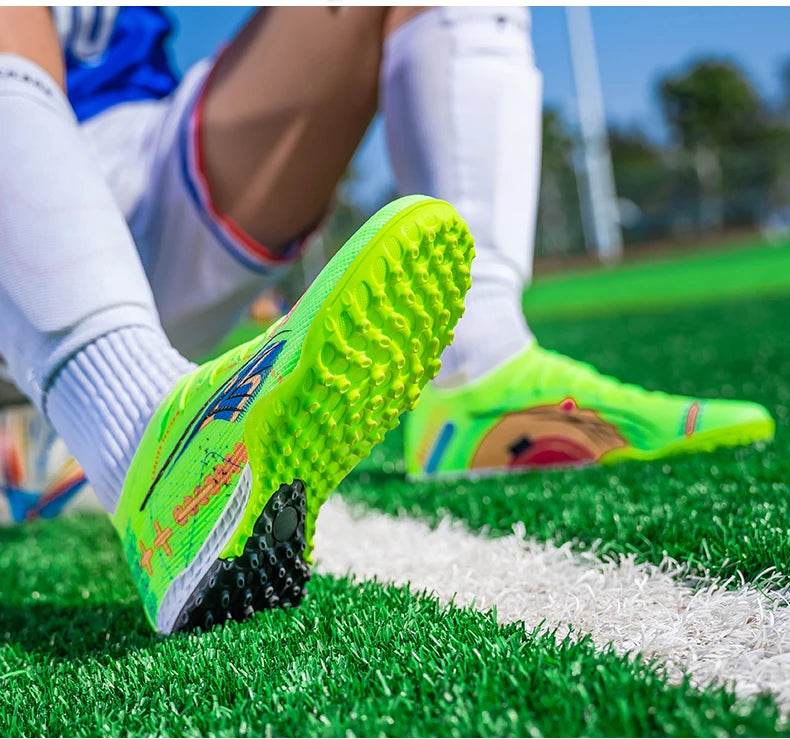 Men TF/AG Soccer Shoes Cleats Grass Training Comfortable Society Sport Wear Sneaker Football Shoes Top Quality Football Boots - KICKSTART