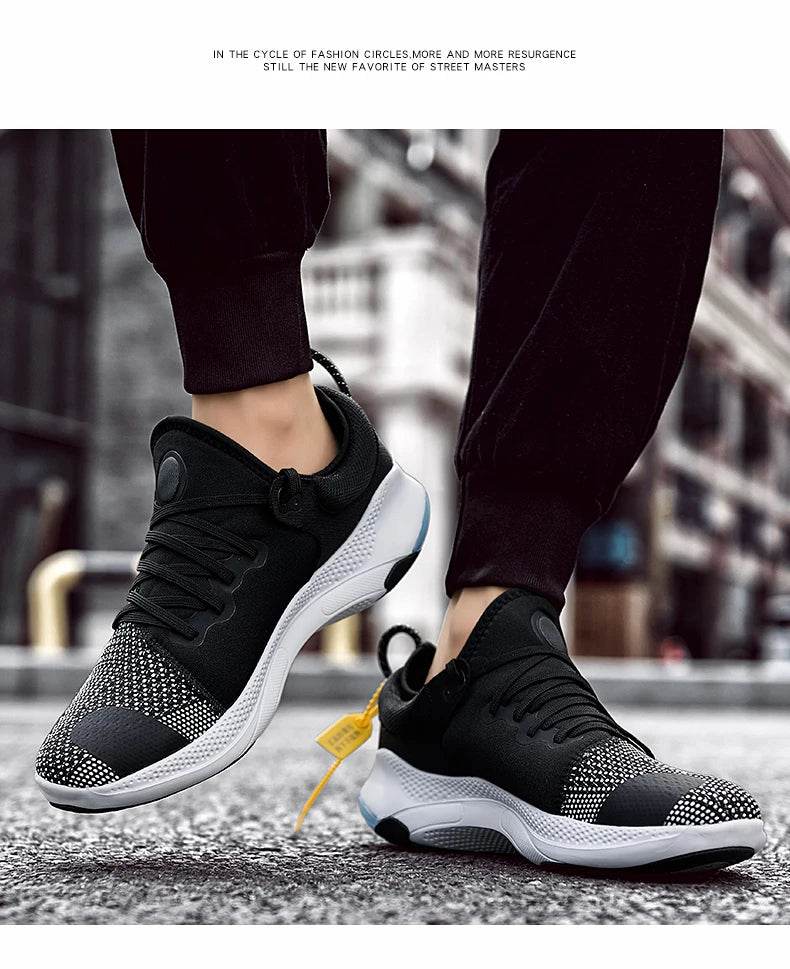 Men Shoes with Luxurious Design Breath Mesh Sneakers Thick Sole Cushioning Couple Casual Shoes Women Outdoor Fitness Runn Shoes - KICKSTART