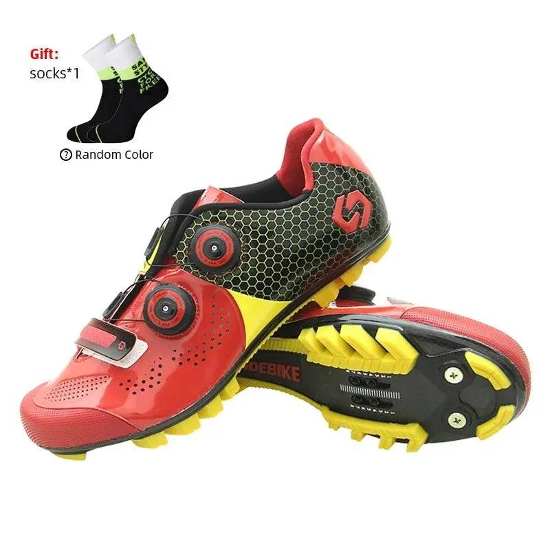 SIDEBIKE Nylon Cycling Sneaker Mtb Mountain Bicycle Shoes Breathable Men's Sneakers Atop Knob Sport Shoes for Adults - KICKSTART