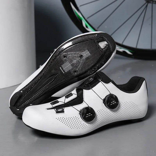 Carbon fiber cycling shoes Men's carbon sole lock shoes Road car hard sole carbon fiber cycling shoes - KICKSTART