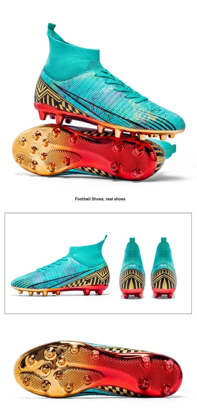 Football Soccer Shoes Sports Shoes for Boys Professional Youth Football Shoes for Men's Casual Sneakers Men Zapatos De Futbol - KICKSTART