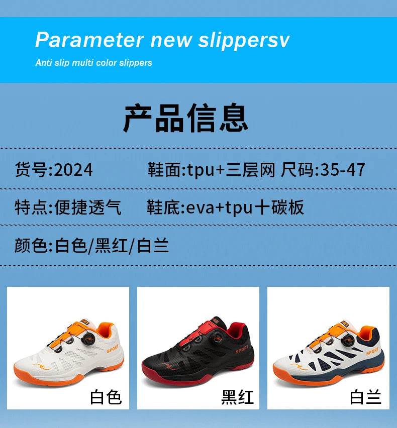 Badminton Sports Shoes Breathable Badminton Sneakers Comfortable Training Sneakers Non Slip Volleyball Footwears - KICKSTART