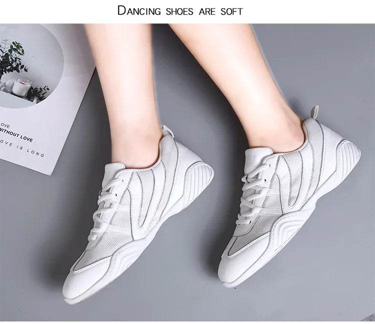 New Competitive Aerobics Shoes Women Cheerleading Children Gymnastics Shoes Training Competition Shoes Soft Soled Square Dance - KICKSTART