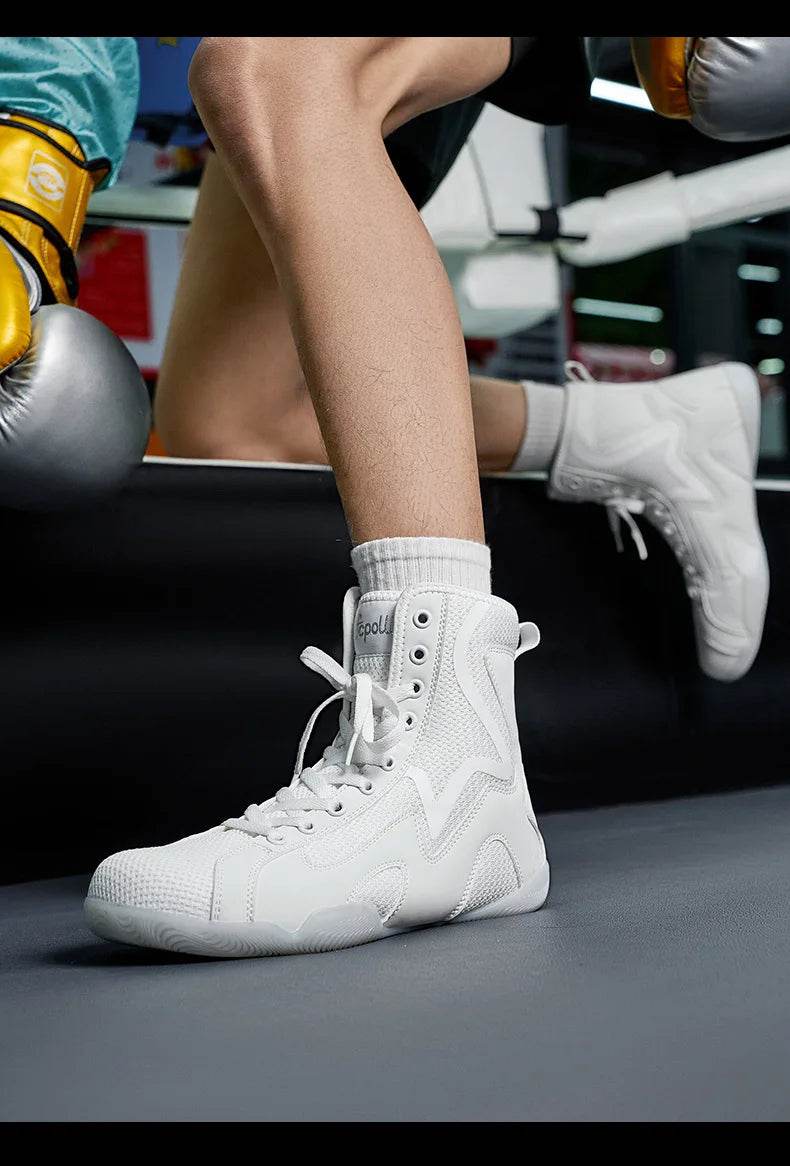 2024 New Wrestling Shoes Men Plus Size 46 47 Good Quality Boxing Shoes Mens Fighting Shoes for Man Comfortable Gym Training Shoe - KICKSTART