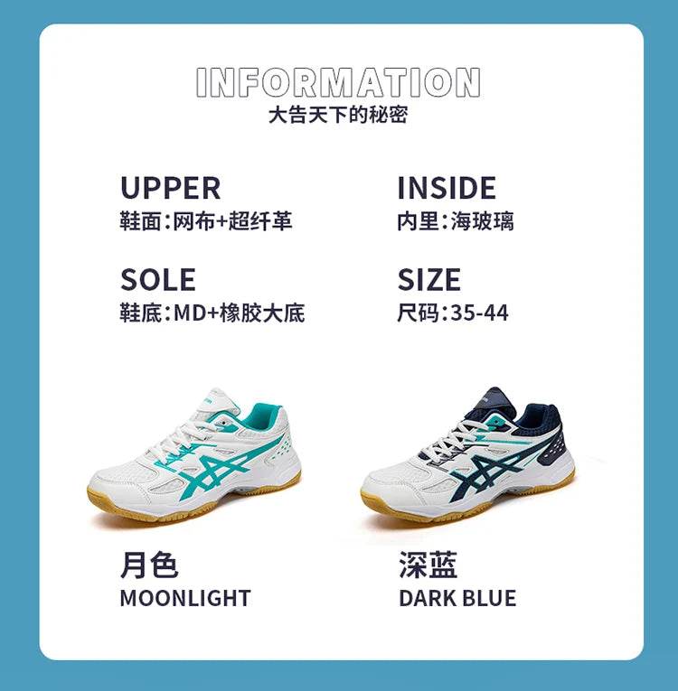 New Professional Volleyball Shoes Men Women Big Size 36-44 Light Weight Badminton Sneakers Anti Slip Volleyball Sneakers Shoe - KICKSTART