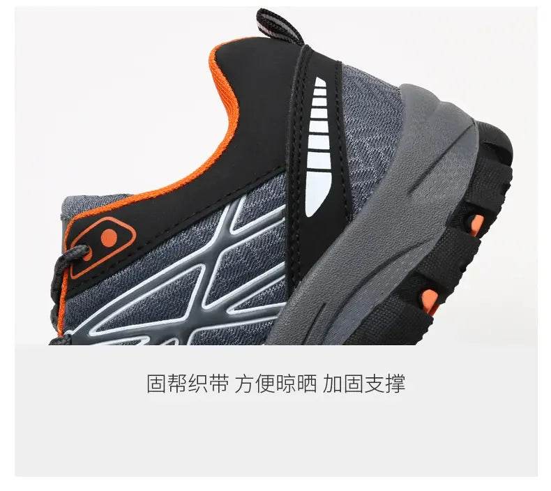 Men's Outdoor Hiking Boots Lightweight Running Shoes Anti Slip and Wear-resistant Rubber Soles Mesh Breathable Sports Shoes 2025 - KICKSTART