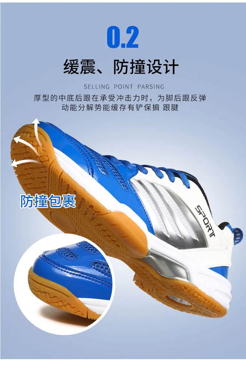 Men's Volleyball Shoes Large 47 48 Indoor Fitness Badminton Shoes Men's Training Tennis Table Tennis Shoes - KICKSTART