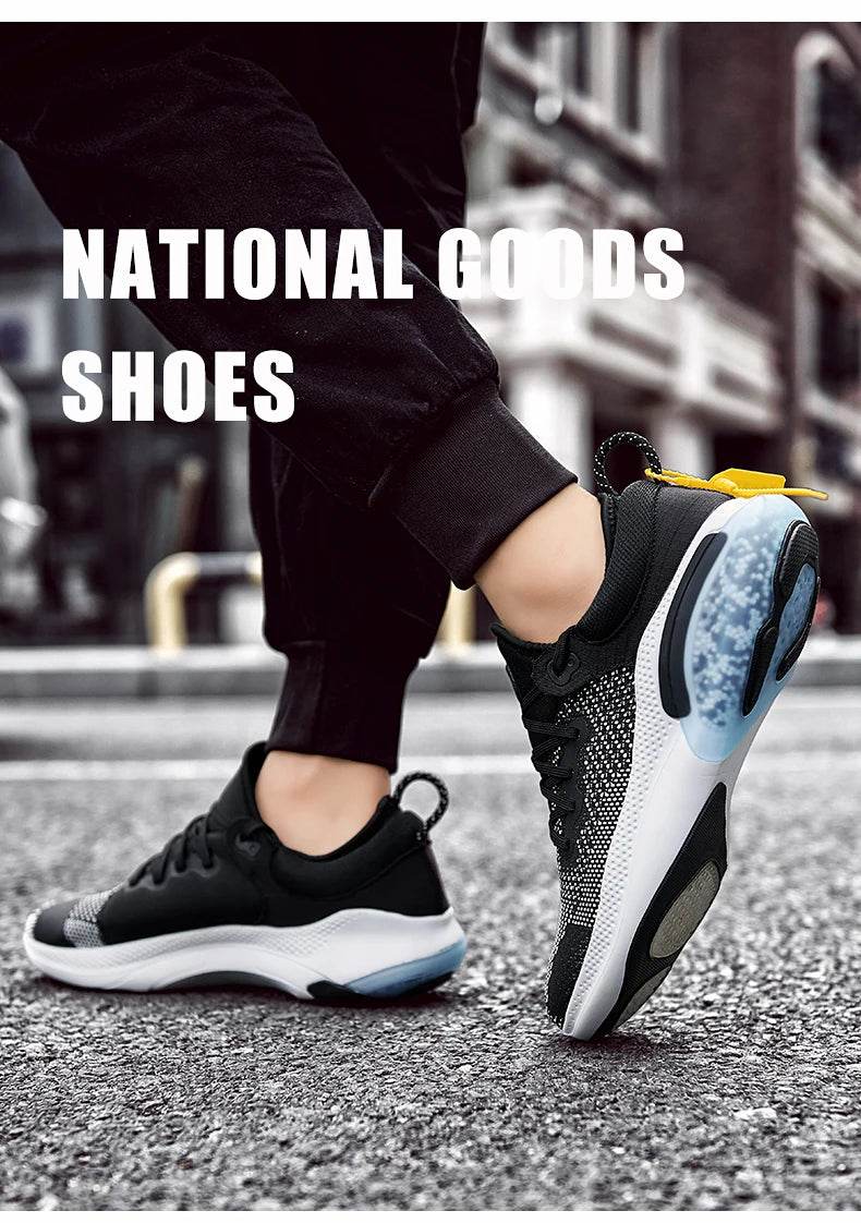 Men Shoes with Luxurious Design Breath Mesh Sneakers Thick Sole Cushioning Couple Casual Shoes Women Outdoor Fitness Runn Shoes - KICKSTART