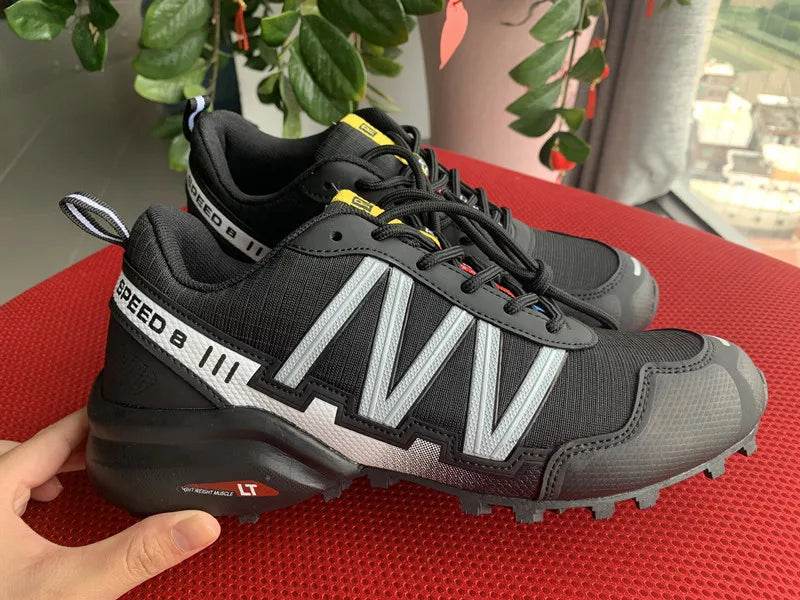 SMS New Men Shoes Sneakers Breathable Outdoor Mesh Hiking Shoes Casual Light Male Sport Shoes Comfortable Climbing Shoes - KICKSTART