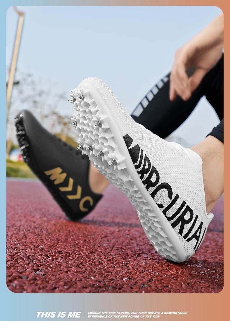 Professional Track and Field Shoes for Men and Women, Racing Running Sneakers, Spikes Runner Athlete, Sprint Shoes - KICKSTART