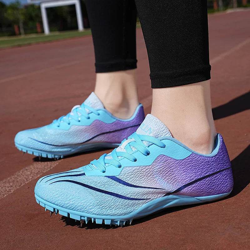 Men Track Field Shoes Women Spikes Sneakers Athlete Running Training Lightweight Racing Match Spike Sport Shoes Plus Size 35-45 - KICKSTART