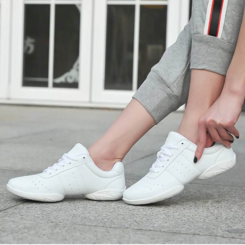 Women Dance Shoes Comfortable Soft Bottom Fitness Shoes Men Jazz Shoes Girl Professional Training Child Breathable Sneakers - KICKSTART