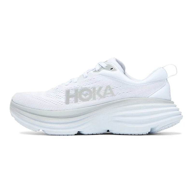 Hoka One One Sport Running Shoes Bondi8 Anti Slip Cushioning Road Runs Shoes Men Sport Shoes Lifestyle Outdoor Sneaker Women - KICKSTART