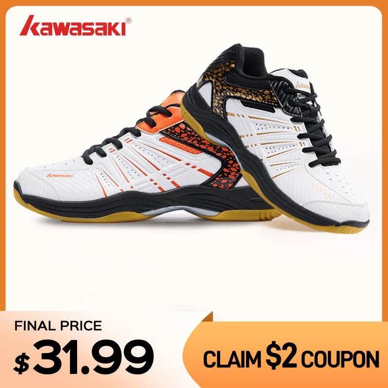 Kawasaki Badminton Shoes Breathable Anti-Slippery Sport Tennis Shoes for Men Women Sneakers K-063 - KICKSTART