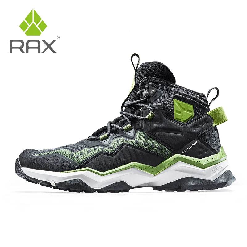 RAX Men Hiking Shoes Mid-top Waterproof Outdoor Sneaker Men Leather Trekking Boots Trail Camping Climbing Hunting Sneakers Women - KICKSTART