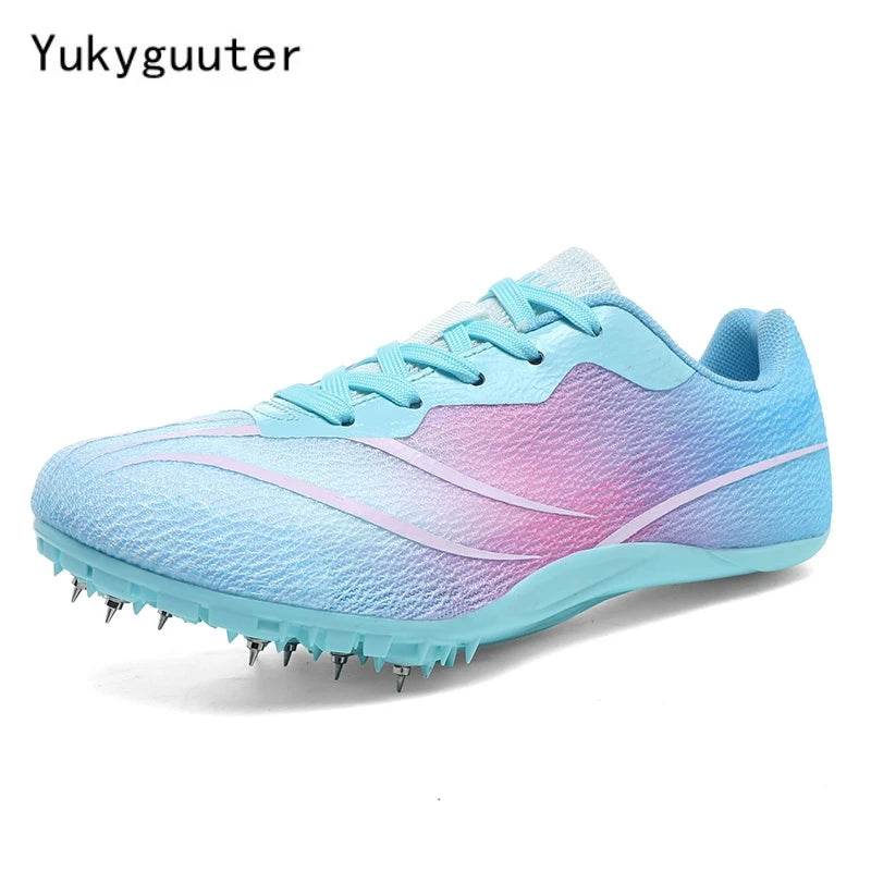 Men Track Field Shoes Women Spikes Sneakers Athlete Running Training Lightweight Racing Match Spike Sport Shoes Plus Size 35-45 - KICKSTART