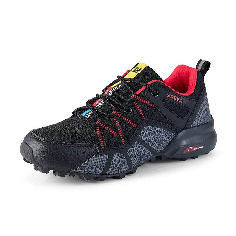 SMS New Men Shoes Sneakers Breathable Outdoor Mesh Hiking Shoes Casual Light Male Sport Shoes Comfortable Climbing Shoes - KICKSTART