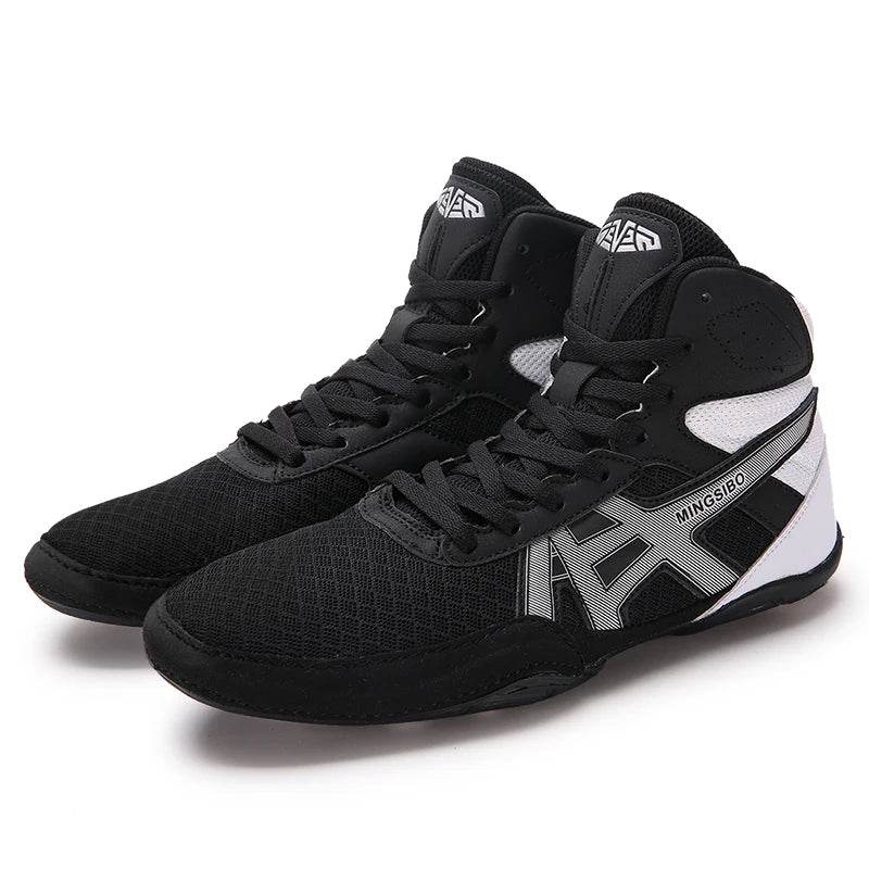 Men's women's large size free fighting boxing shoes Comfortable wear-resistant sports shoes Non-slip breathable wrestling shoes - KICKSTART