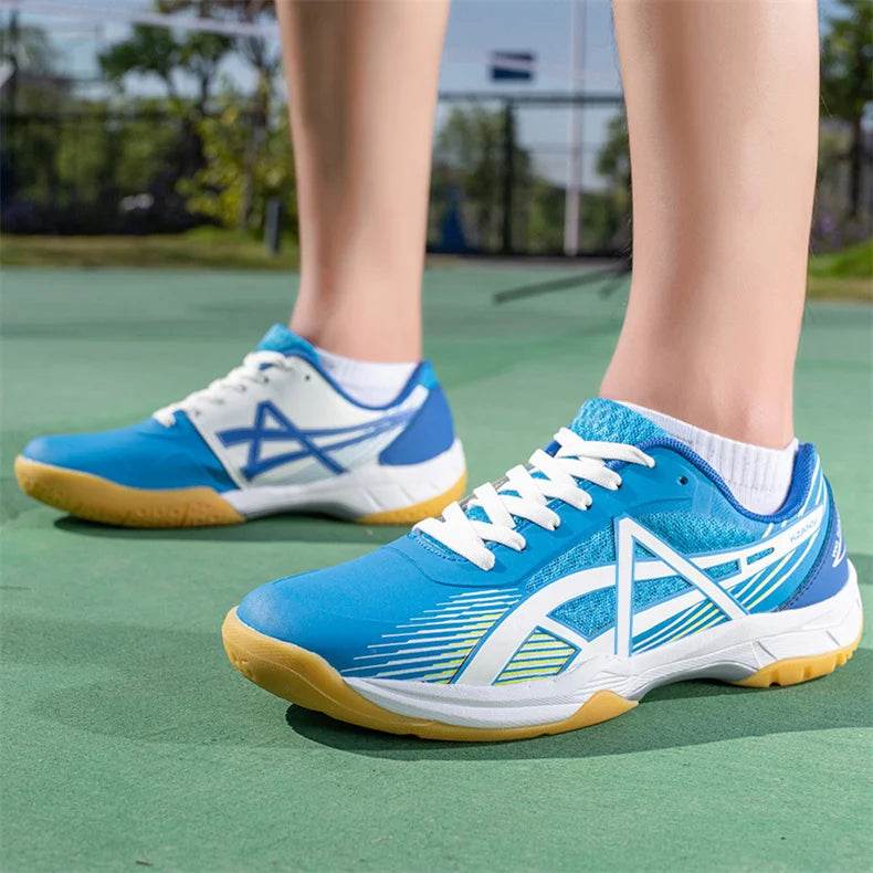 Professional Badminton Shoes Men Women Fashion Purple Badminton Sneakers Non-Slip Table Tennis Shoes Men Indoor Volleyball Shoes - KICKSTART