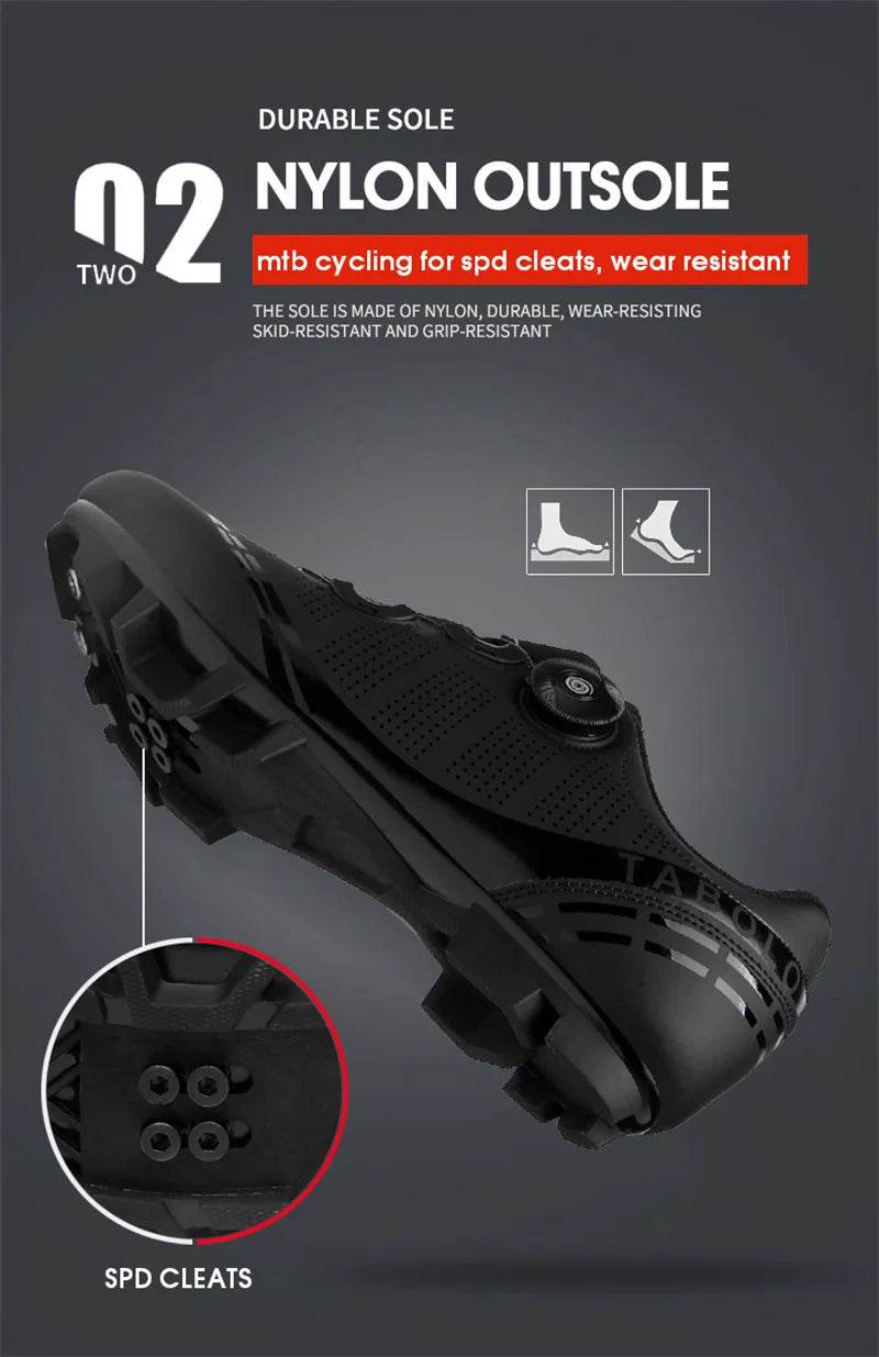 2025 MTB Cycling Shoes Men Women Outdoor Sports Mountain Bike Shoes Spd Cleats Mtb Sneakers Flat Bicycle Footwear for Shimano - KICKSTART