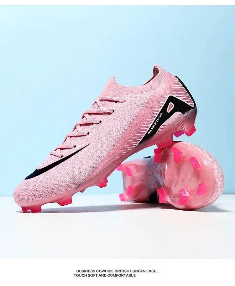 Men FG Soccer Shoes Resistant Society Football Field Boots Original Comfortable Football Shoes Cleats Ultralight Studded Match - KICKSTART