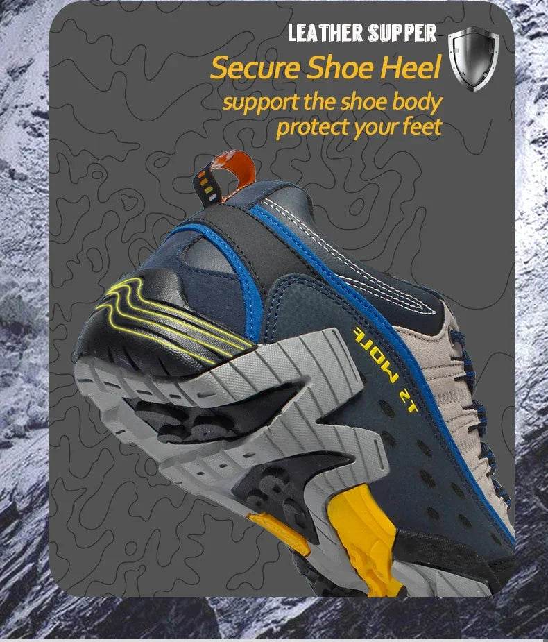 Big Size Hiking Shoes for Men Women Sneakers Wear-resistant Comfortable Outdoor Trekking Sports Shoes Couple Light Running Shoes - KICKSTART