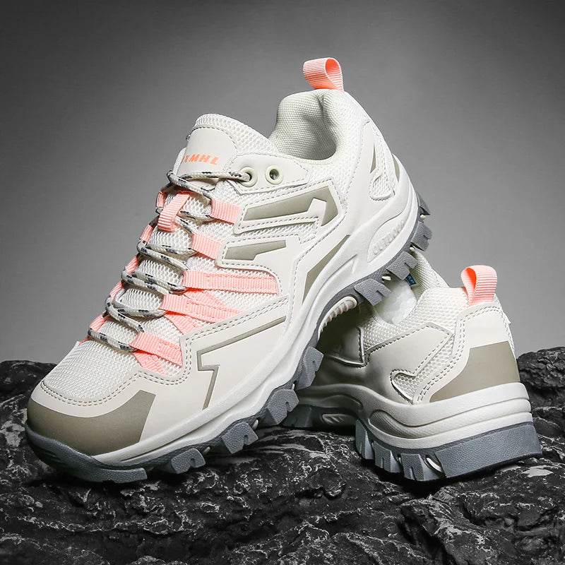 Hiking Shoes Men Women Mesh Sneakers Breathable Fashion Mountain Shoes Boy Spring Autumn Summer Work Shoes Outdoor Trekking - KICKSTART