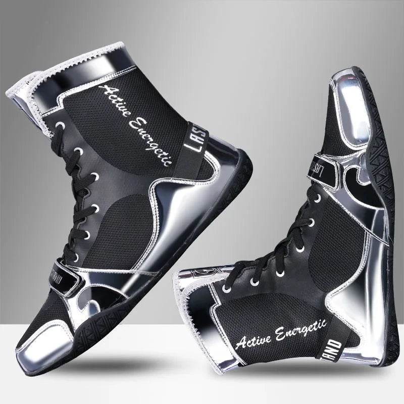 Hot Sale Men Boxing Shoes Brand Designer Wrestling Shoes Big Boy Anti Slip Sport Sneakers Man Top Quality Boxing Boots - KICKSTART