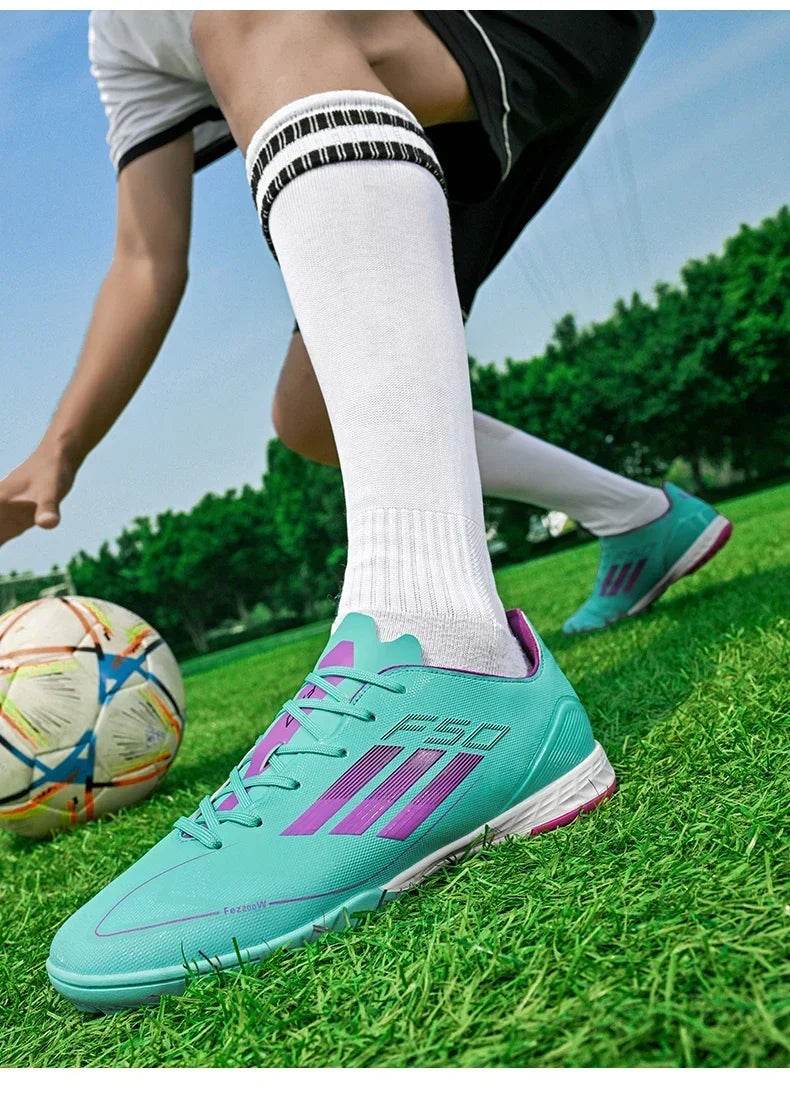 Men Soccer Shoes Society Professional Grass Training Original Football Shoes Cleats Indoor Fast Non Slip Football Field Boots - KICKSTART