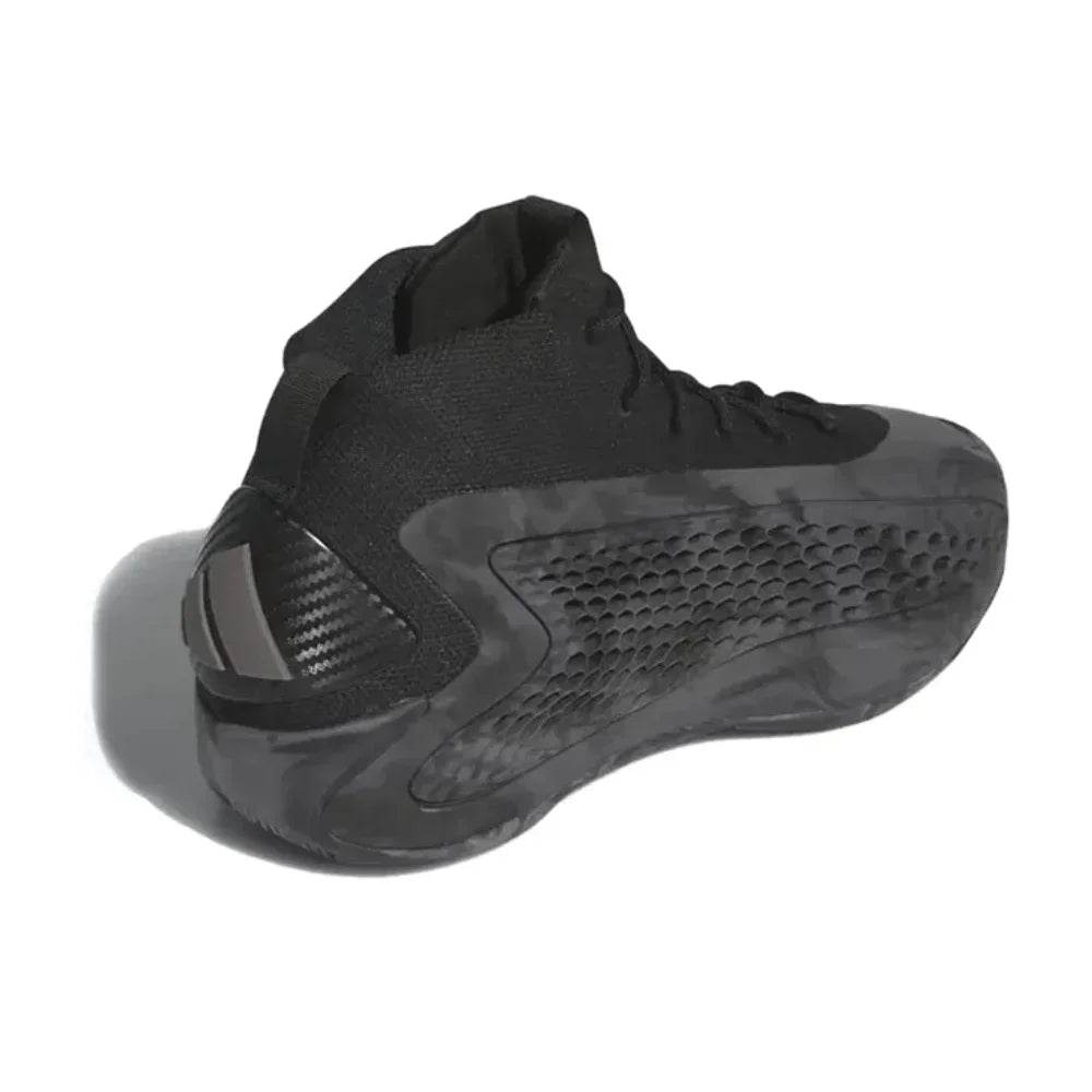 Adidas Original A.E.1 Men's Mid top Basketball Shoes Shock absorbing and Slip-resistant Sneakers Black and Gray Colorway - KICKSTART