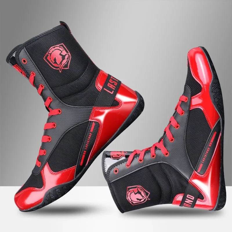 Hot Sale Men Boxing Shoes Brand Designer Wrestling Shoes Big Boy Anti Slip Sport Sneakers Man Top Quality Boxing Boots - KICKSTART