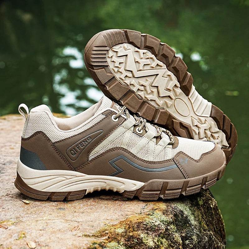 Hiking Shoes Men Women Mesh Sneakers Breathable Fashion Mountain Shoes Boy Spring Autumn Summer Work Shoes Outdoor Trekking - KICKSTART