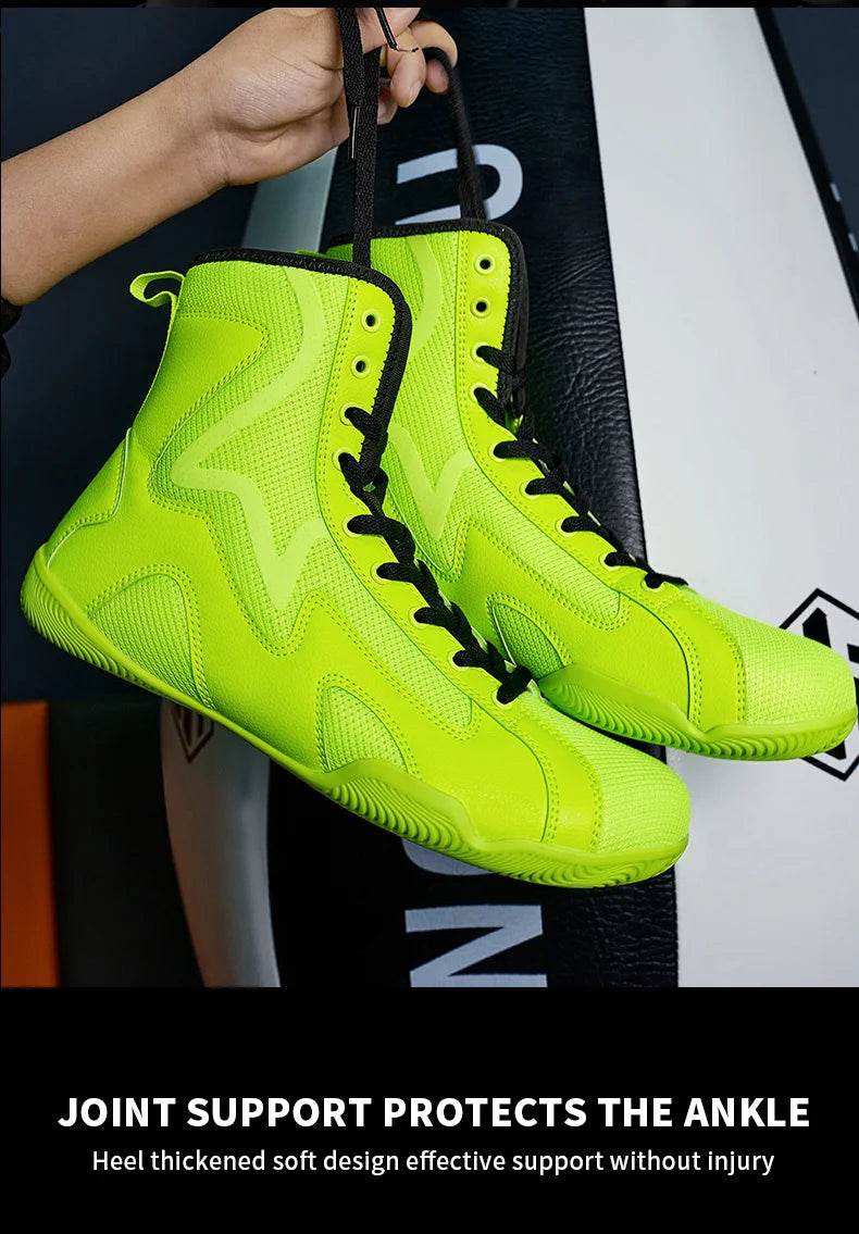 2024 New Wrestling Shoes Men Plus Size 46 47 Good Quality Boxing Shoes Mens Fighting Shoes for Man Comfortable Gym Training Shoe - KICKSTART