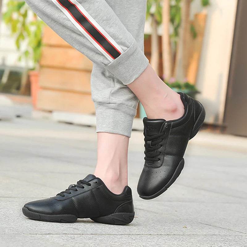 Women Dance Shoes Comfortable Soft Bottom Fitness Shoes Men Jazz Shoes Girl Professional Training Child Breathable Sneakers - KICKSTART