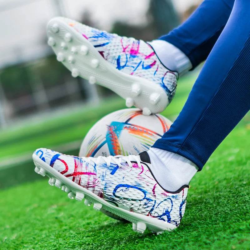 Original Football Boots Turf Training Field Artificial Grass TF/FG Five-a-side Soccer Shoes Childrens Football Shoes for Kids - KICKSTART