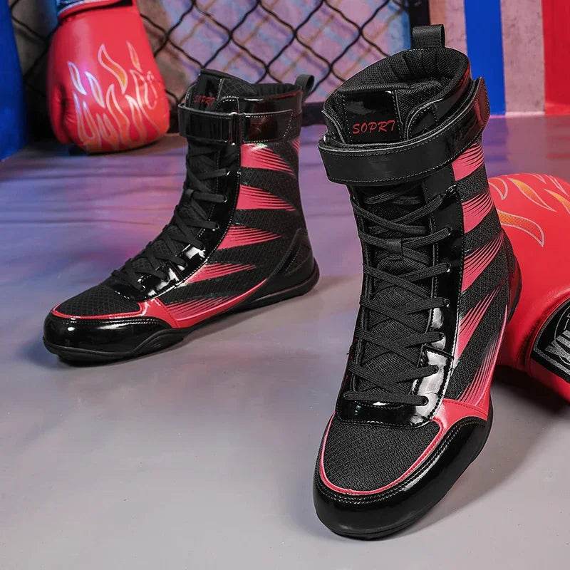 Stylish Brand Wrestling Shoes for Men Big Size Male Boxer Fighting Boots Indoor Gym Adult Wrestling Boxing Sport Training Boots - KICKSTART