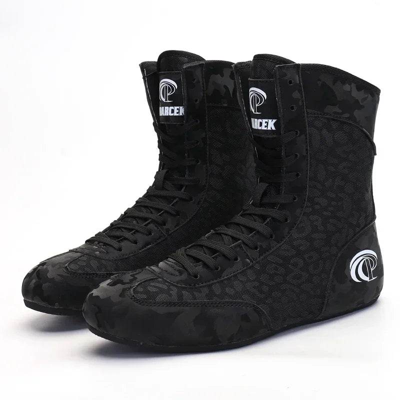 Men Boxing Shoes Light Weight Boxing Footwears Size 36-45 Luxury Wrestling Shoes Anti Slip Wrestling Sneakers - KICKSTART