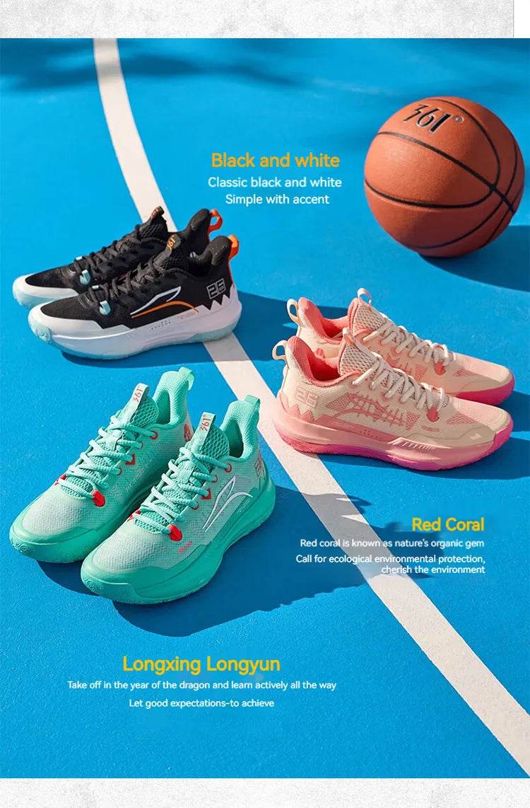 361 Degrees DVD Team Basketball Shoes Low-top Wear-resistant Non-slip Professional Actual Combat Cushion Male Sneakers 672431109 - KICKSTART