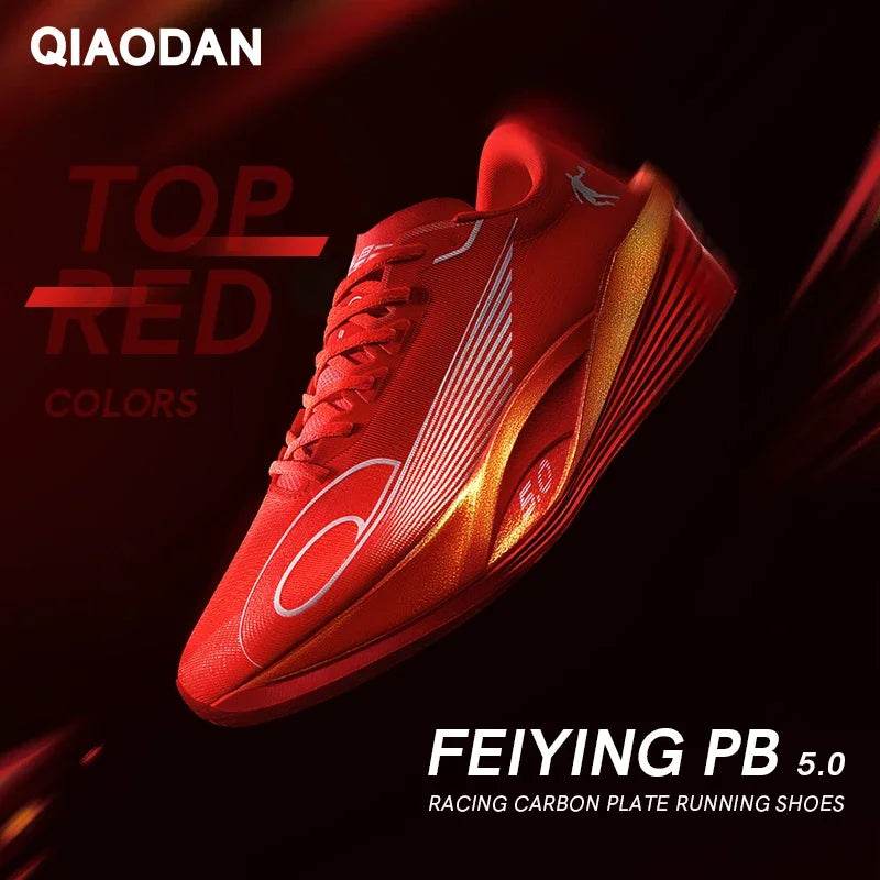 QIAODAN Feiying PB5.0 Professional Marathon Racing Running Shoes Men's 2025 Full-length Carbon Plate Sports Shoes QDB023252299 - KICKSTART