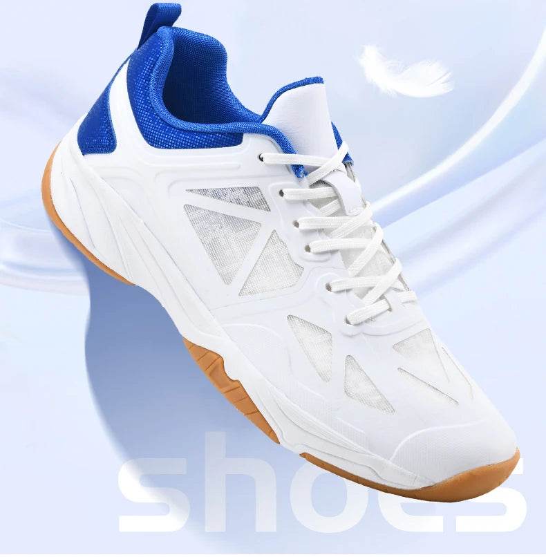 Unisex Men Women Badminton Squash Indoor Sports Shoes Ultra-light Rubber Sole Volleyball Table Tennis Training Sneakers - KICKSTART