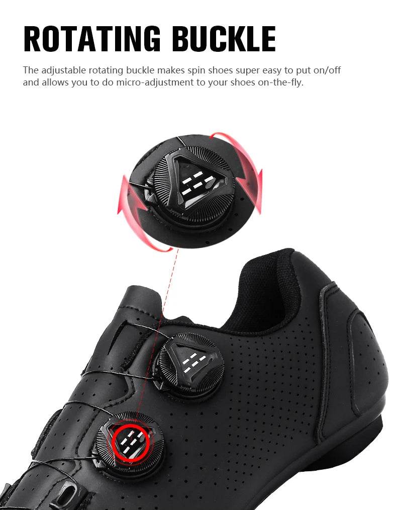 MTB Cycling Shoes Men Sports Dirt Road Bike Shoes Flat Speed Cycling Sneakers Flats Mountain Bicycle Footwear SPD Cleats Shoes - KICKSTART