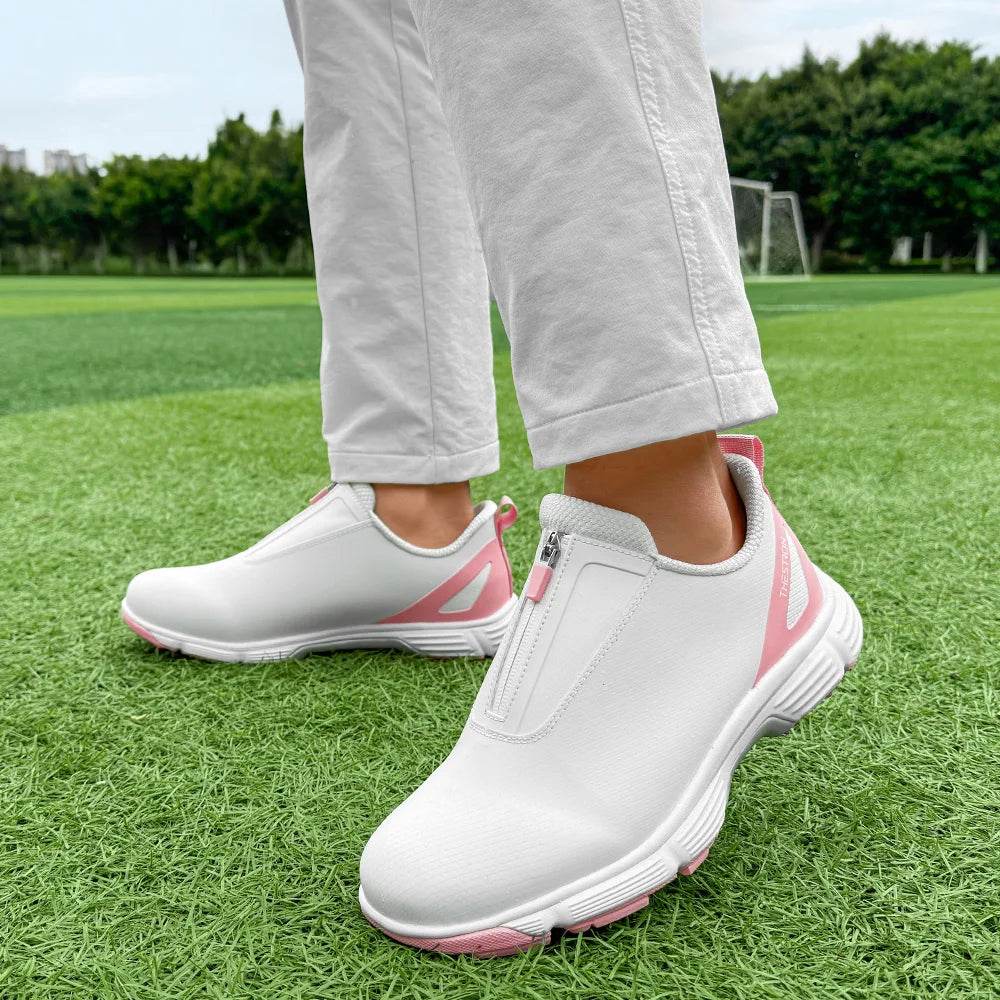 Women Spikeless Golf Shoes Professional Waterproof Golf Sneakers Comfortable Gym Sneakers - KICKSTART