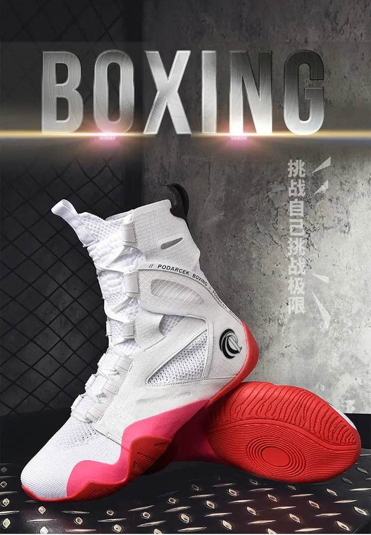 Boxing fighting match men's and women's fighting shoes indoor fitness training wrestling wrestling professional jump rope - KICKSTART