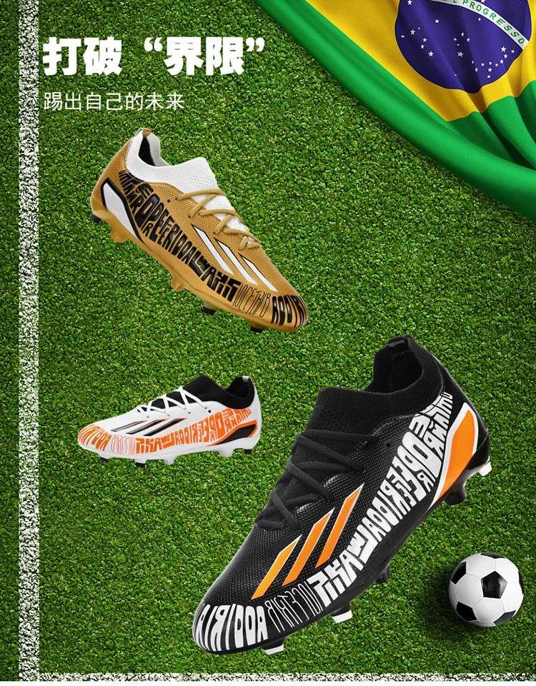 New Men Football Shoes Fast Society Cleats Soccer Shoes Professional Grass Training Football Field Boots Sneaker Match Non Slip - KICKSTART